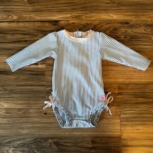 Rufflebutts Baby/Toddler rashguard swim suit 12-18M